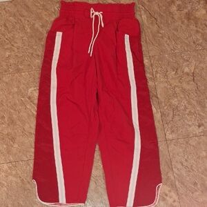 Free People Vibrant Red Pants